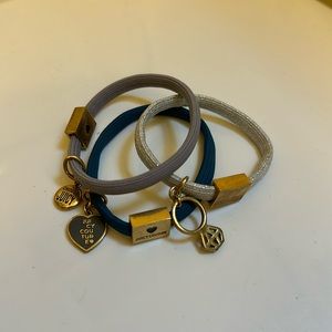 Set of 3 vintage Juicy Couture hair ties or bracelets